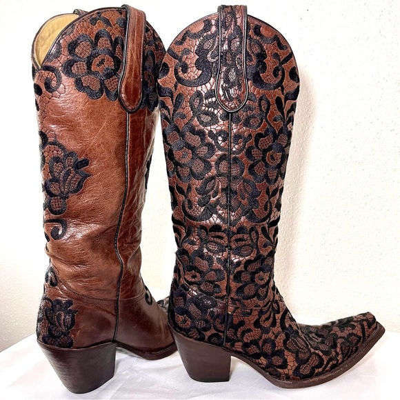 Corral Floral Lace boots - Picture 3 of 5